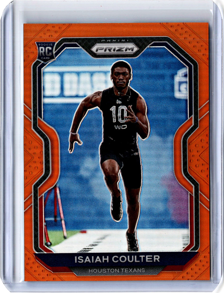2020 Prizm Football ISAIAH COULTER Orange Rookie Prizm 160/249-Cherry Collectables