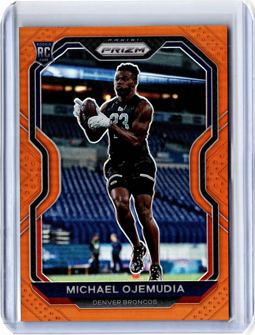 2020 Prizm Football MICHAEL OJEMUDIA Orange Rookie Prizm 7/249-Cherry Collectables