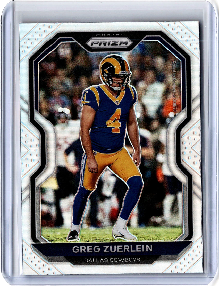 2020 Prizm Football GREG ZUERLEIN Silver Prizm #279-Cherry Collectables