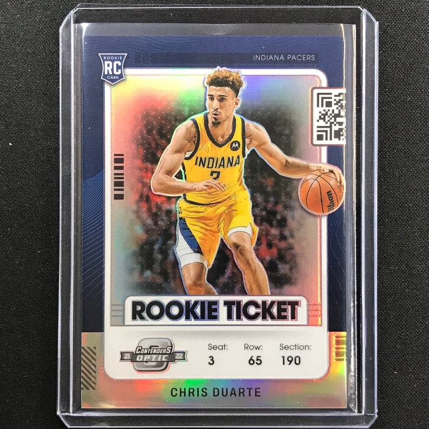 2021-22 Contenders Optic CHRIS DUARTE Rookie Ticket Silver Prizm #14
