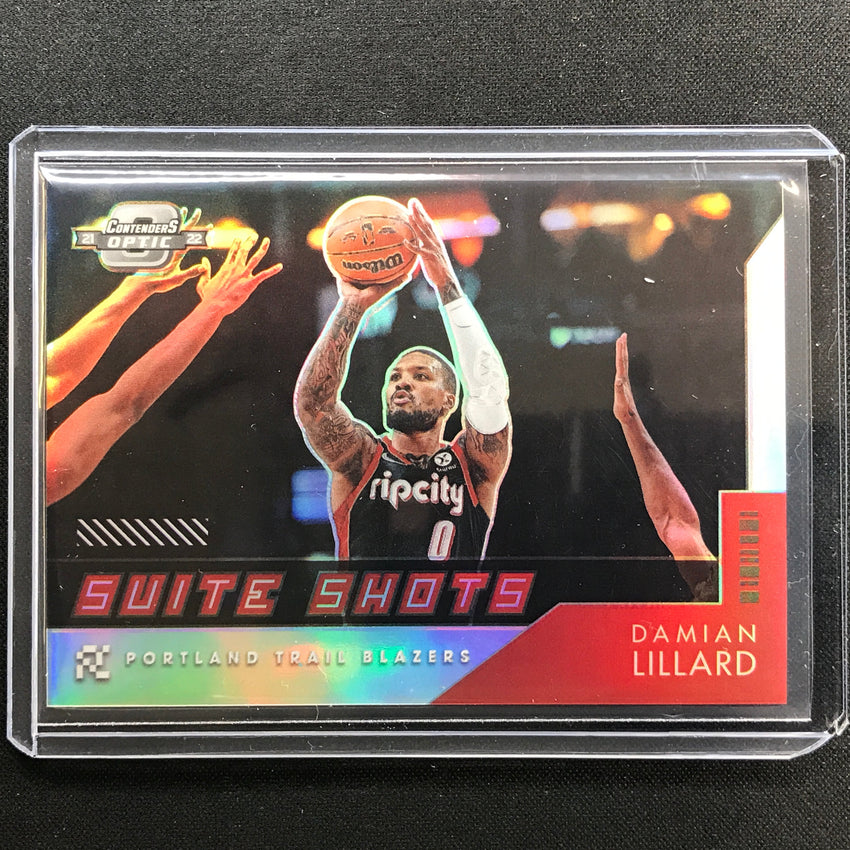 2021-22 Contenders Optic Damian Lillard Suite Shots Silver Prizm No 5