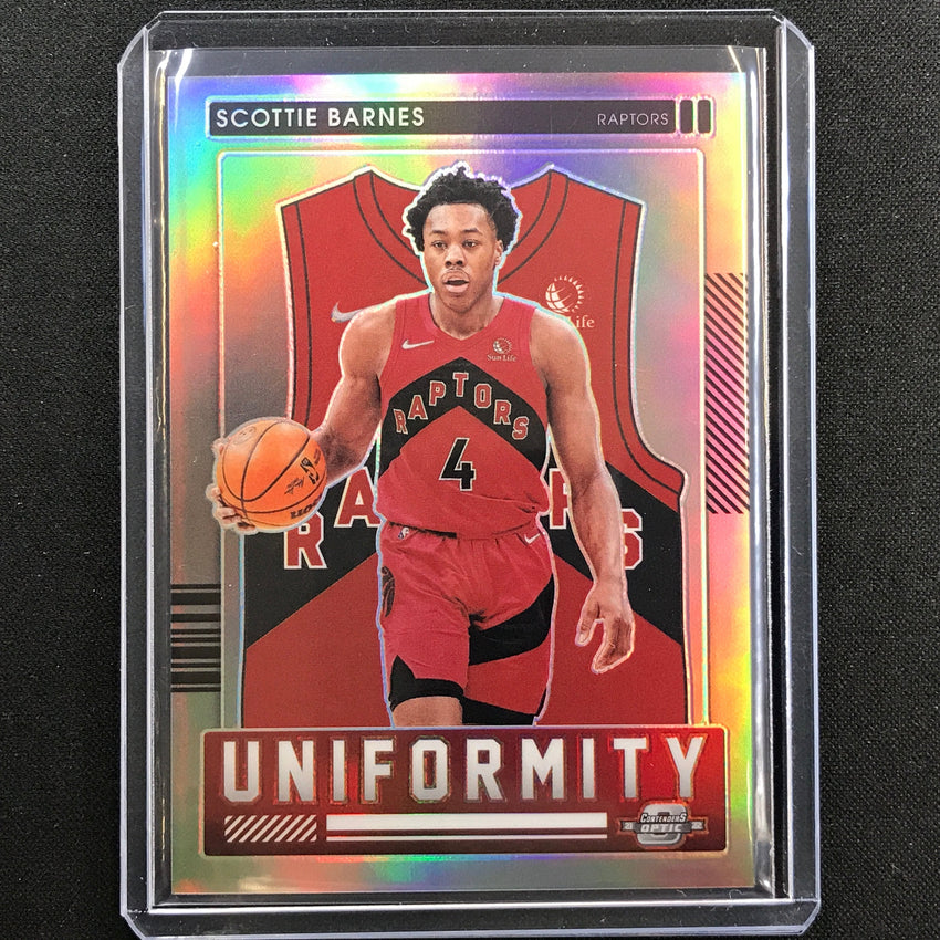 2021-22 Contenders Optic Scottie Barnes Rookie Uniformity Silver Prizm No 29