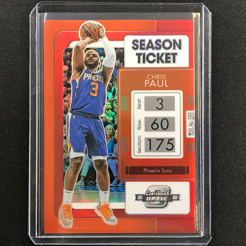 2021-22 Contenders Optic CHRIS PAUL Season Ticket Red #33