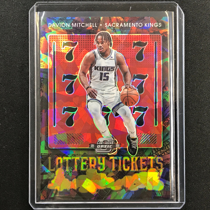 2021-22 Contenders Optic DAVION MITCHELL Lottery Tickets Rookie Red Ice #9