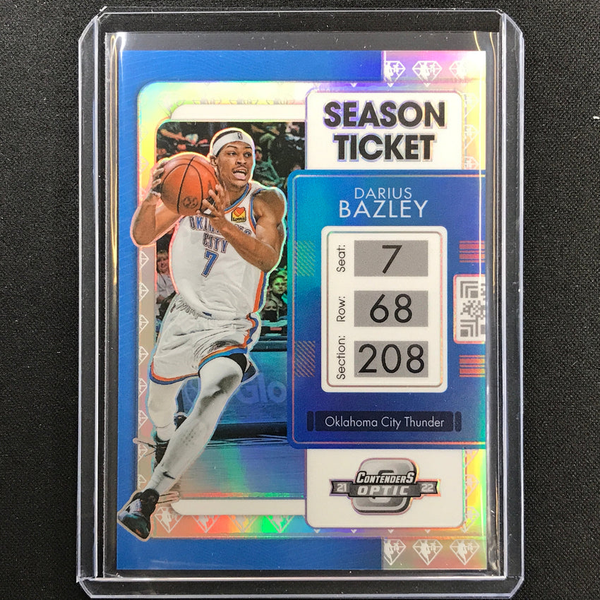 2021-22 Contenders Optic DARIUS BAZLEY Season Ticket 75th Anniversary SP #79