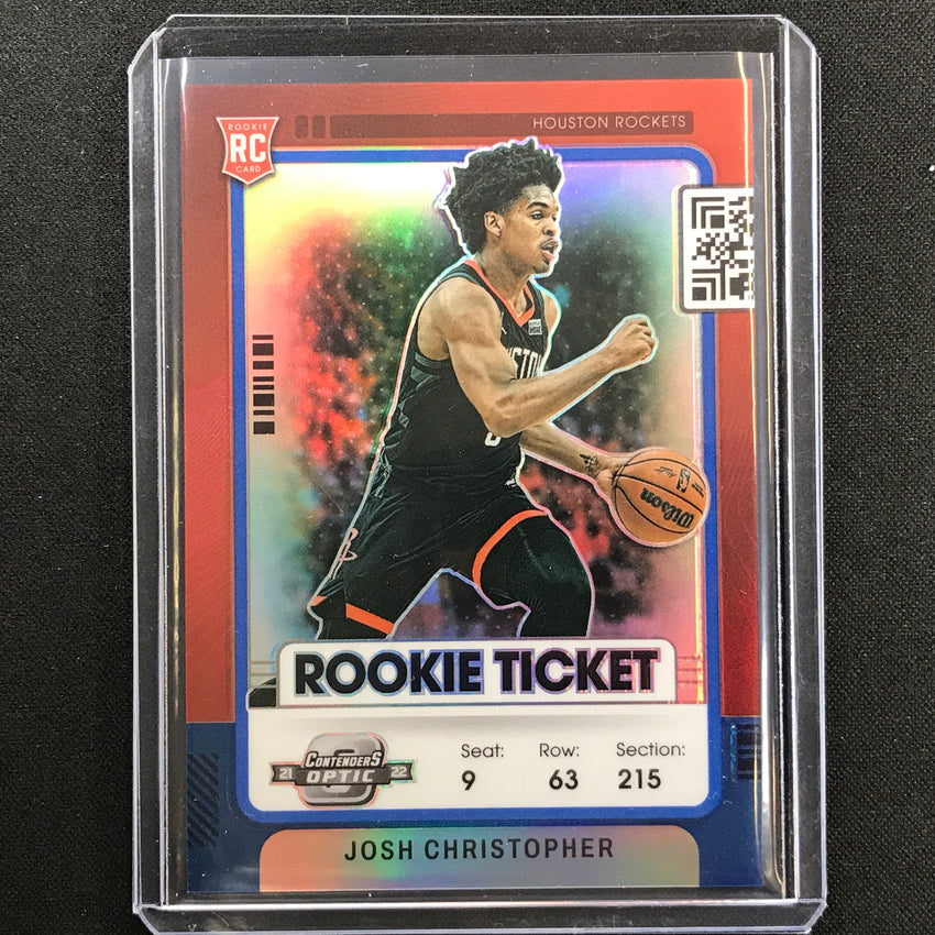 2021-22 Contenders Optic Josh Christopher Rookie Ticket Blue 90/99