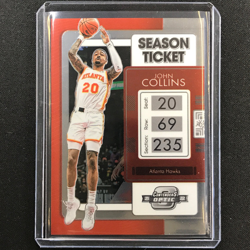 2021-22 Contenders Optic JOHN COLLINS Season Ticket Base #56