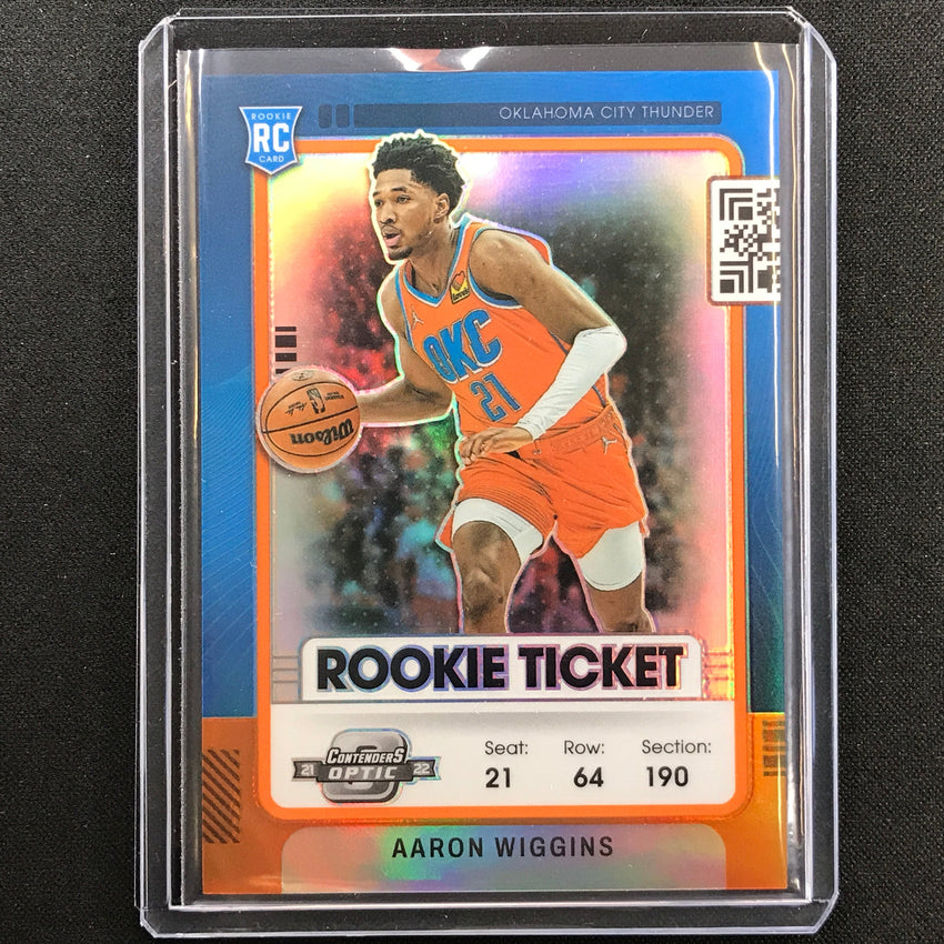 2021-22 Contenders Optic Aaron Wiggins Rookie Ticket Orange 32/49