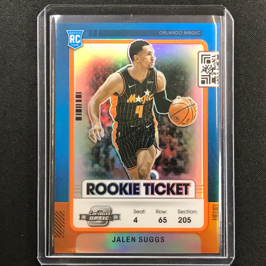 2021-22 Contenders Optic Jalen Suggs Rookie Ticket Orange 46/49