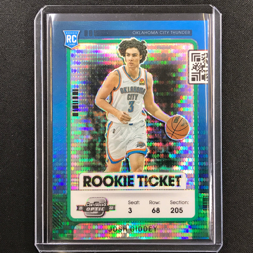 2021-22 Contenders Optic Josh Giddey Rookie Ticket Green Pulsar 16/25