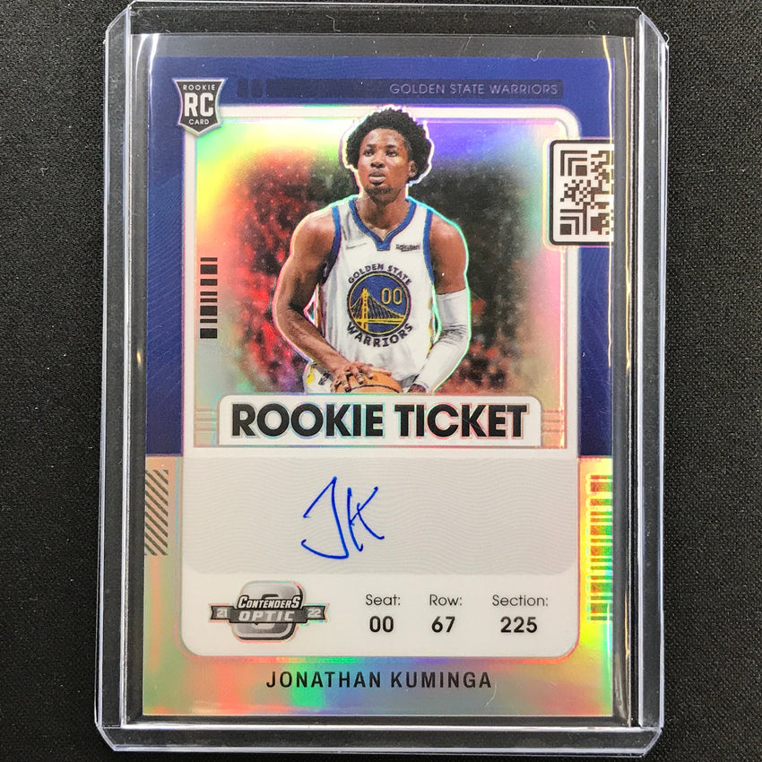 2021-22 Contenders Optic Jonathan Kuminga Rookie Ticket Sp Auto 