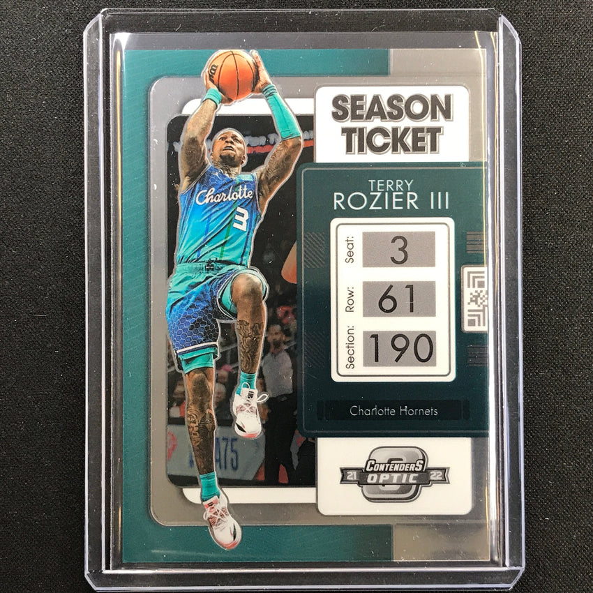 2021-22 Contenders Optic TERRY ROZIER III Season Ticket Base #60