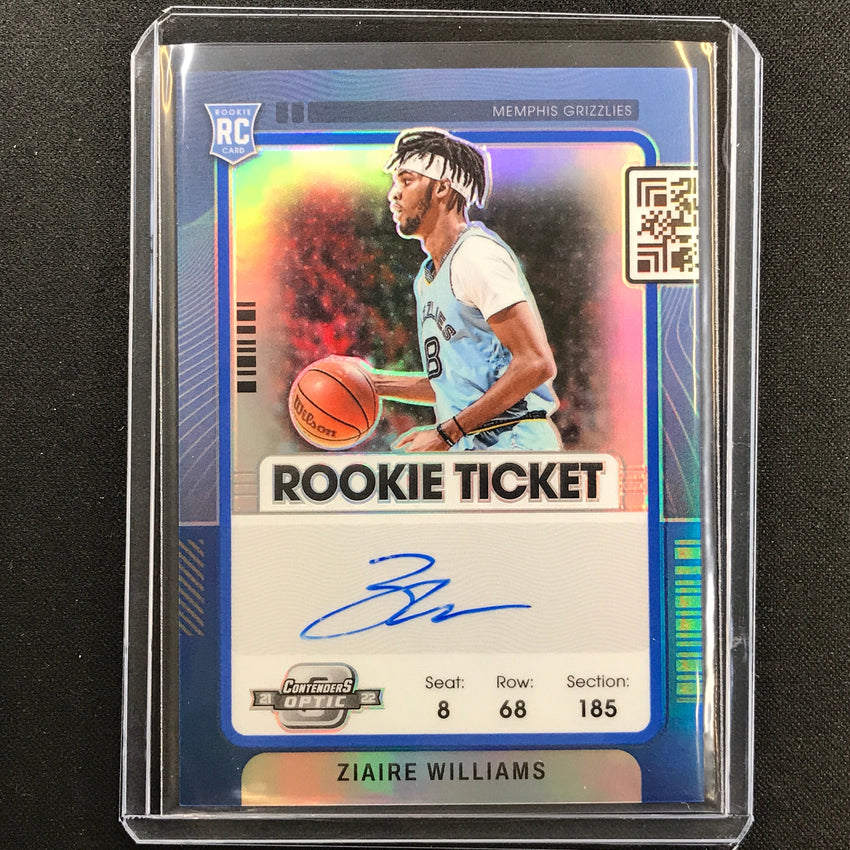 2021-22 Contenders Optic Ziaire Williams Rookie Ticket Auto Blue 42/49