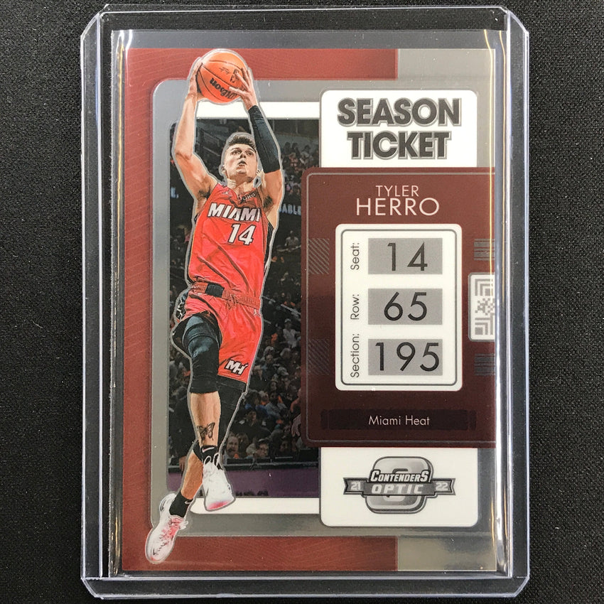 2021-22 Contenders Optic TYLER HERRO Season Ticket Base #62