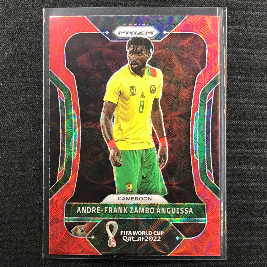 2022 Prizm FIFA World Cup Qatar ANDRE-FRANK ZAMBO ANGUISSA Choice Red Scope #38