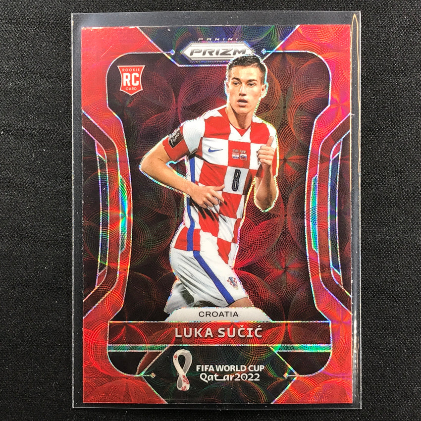 2022 Prizm FIFA World Cup Qatar LUKA SUCIC Rookie Choice Red Scope #62