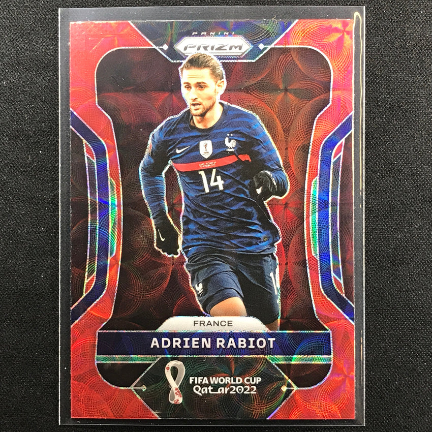 2022 Prizm FIFA World Cup Qatar ADRIEN RABIOT Choice Red Scope #95