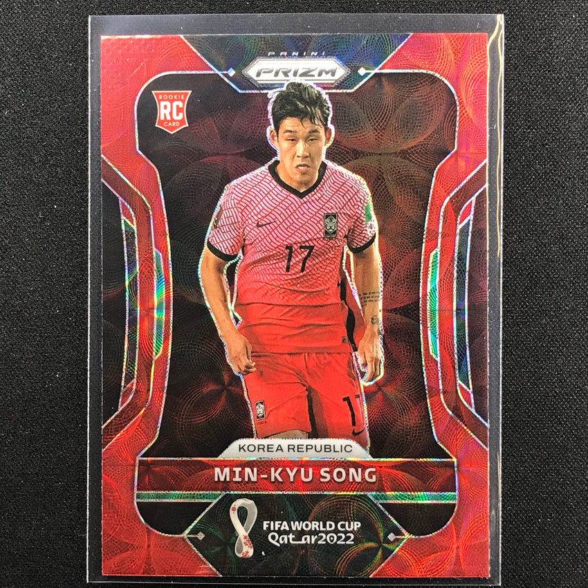 2022 Prizm FIFA World Cup Qatar MIN-KYU SONG Rookie Choice Red Scope #138