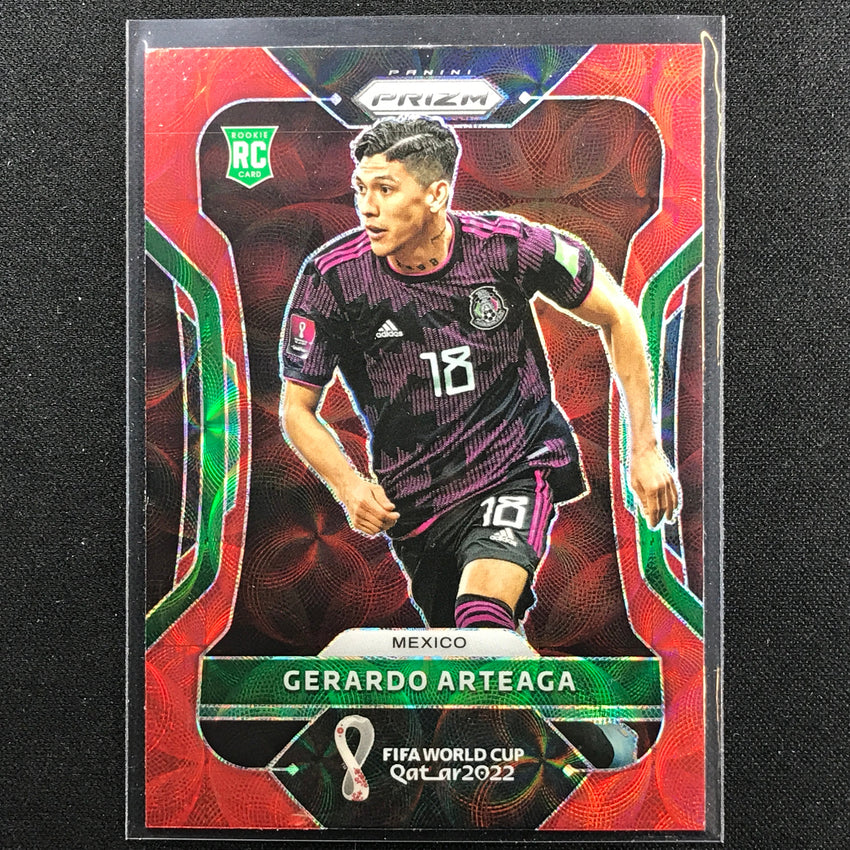 2022 Prizm FIFA World Cup Qatar GERARDO ARTEAGA Rookie Choice Red Scope #145
