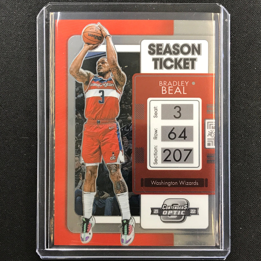 2021-22 Contenders Optic Bradley Beal Season Ticket Base No 68