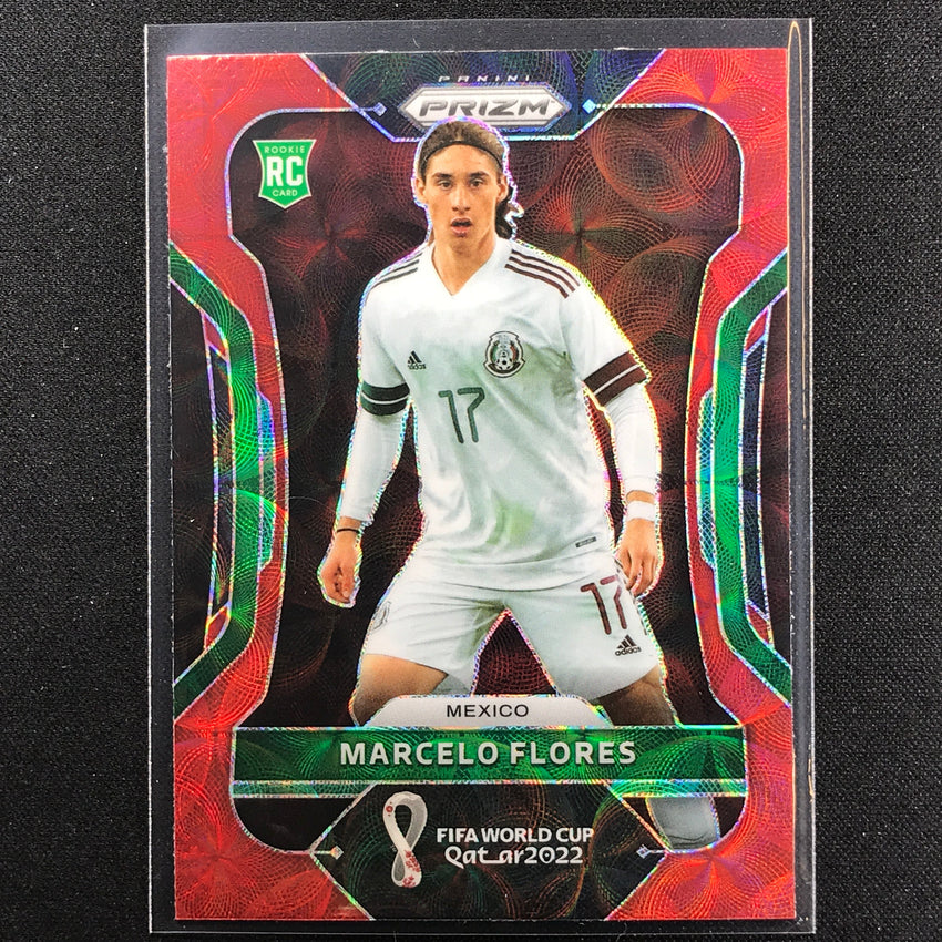 2022 Prizm FIFA World Cup Qatar MARCELO FLORES Rookie Choice Red Scope #146
