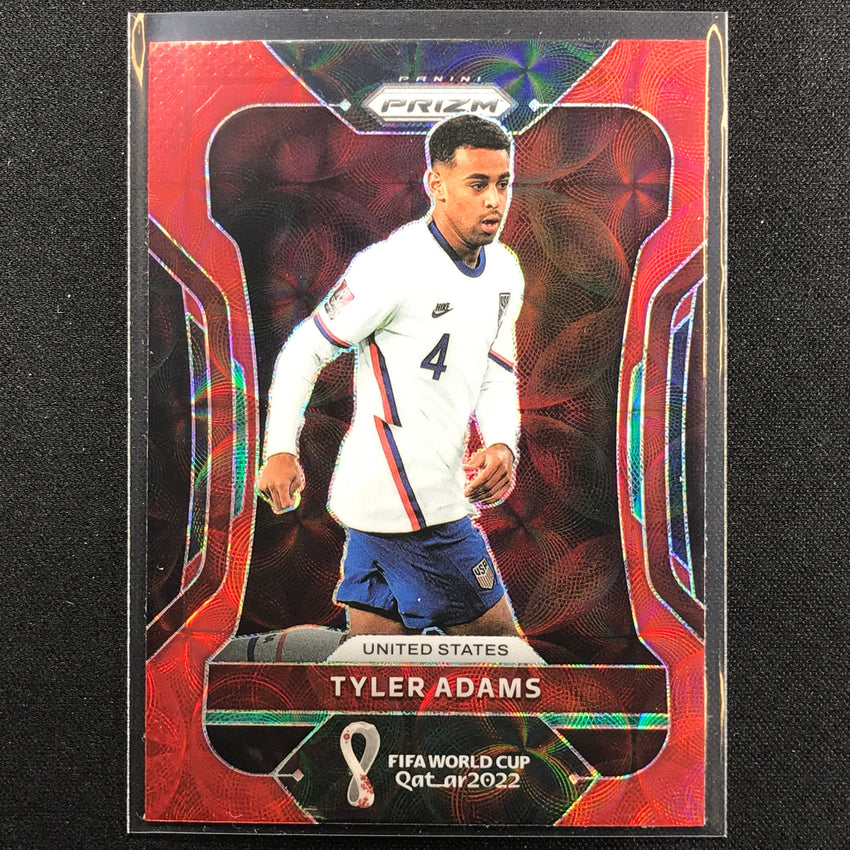 2022 Prizm FIFA World Cup Qatar TYLER ADAMS Choice Red Scope #208