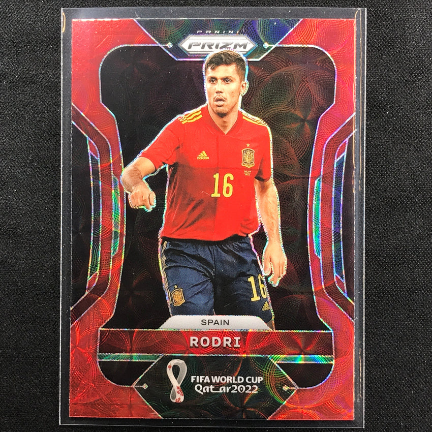 2022 Prizm FIFA World Cup Qatar RODRI Choice Red Scope #227