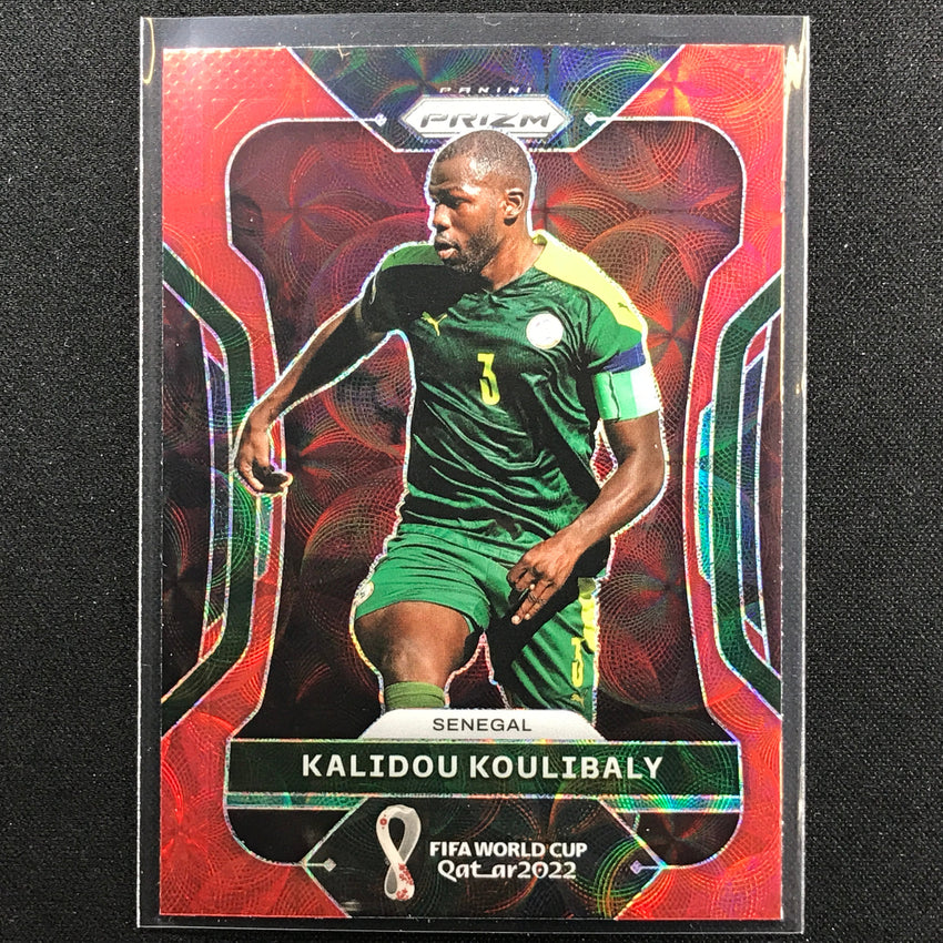 2022 Prizm FIFA World Cup Qatar KALIDOU KOULIBALY Choice Red Scope #250