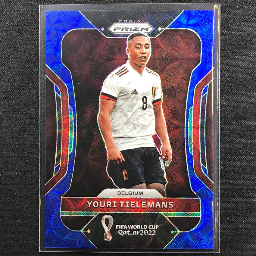 2022 Prizm Fifa World Cup Qatar Youri Tielemans Choice Blue 31/135