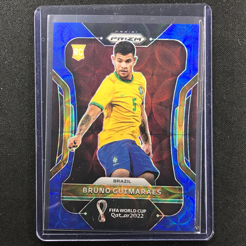 2022 Prizm Fifa World Cup Qatar Bruno Guimaraes Rookie Choice Blue 113/135