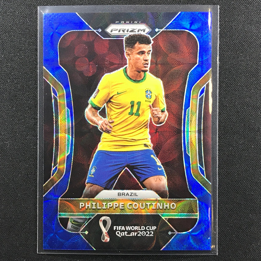2022 Prizm Fifa World Cup Qatar Philippe Coutinho Choice Blue 122/135