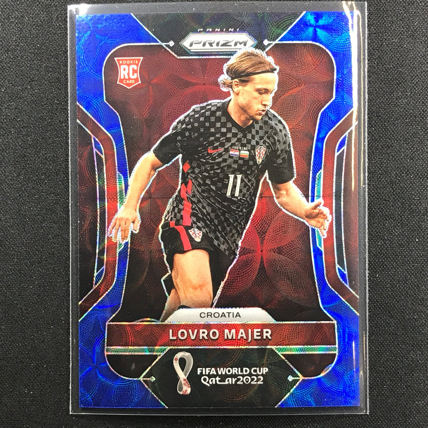 2022 Prizm Fifa World Cup Qatar Lovro Majer Rookie Choice Blue 52/135