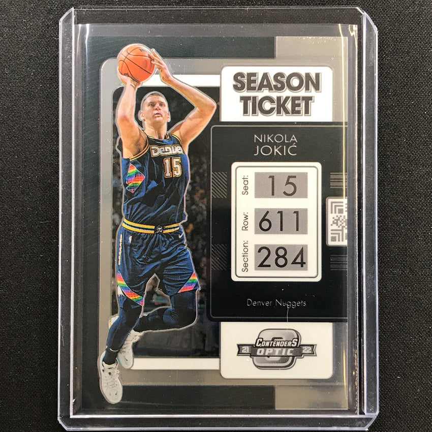 2021-22 Contenders Optic NIKOLA JOKIC Season Ticket Base #71