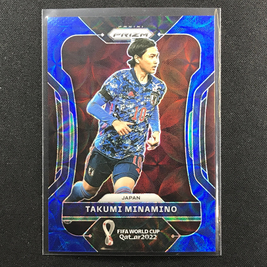 2022 Prizm Fifa World Cup Qatar Takumi Minamino Choice Blue 30/135