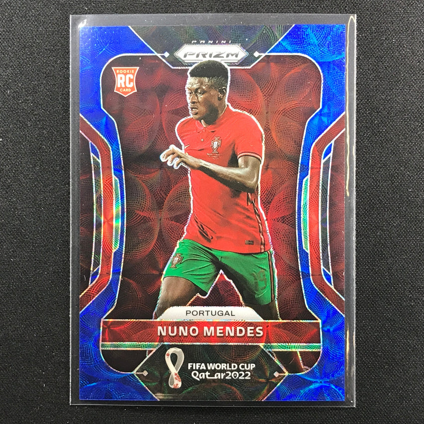 2022 Prizm Fifa World Cup Qatar Nuno Mendes Rookie Choice Blue 101/135