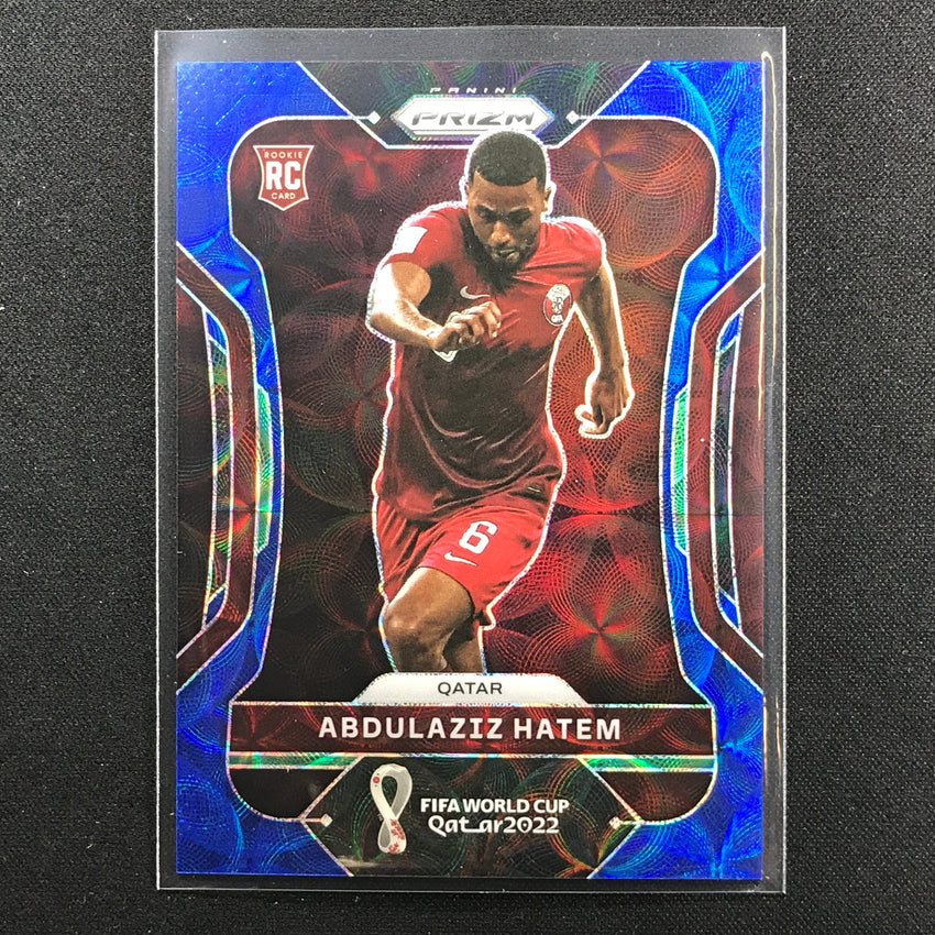 2022 Prizm Fifa World Cup Qatar Abdulaziz Hatem Rookie Choice Blue 86/135