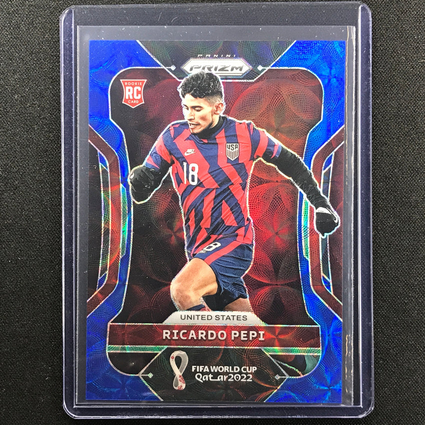 2022 Prizm Fifa World Cup Qatar Ricardo Pepi Rookie Choice Blue 109/135