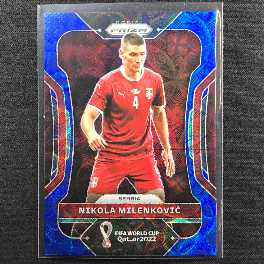2022 Prizm Fifa World Cup Qatar Nikola Milenkovic Choice Blue 34/135