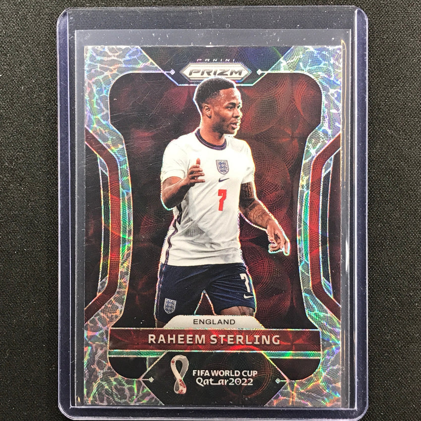 2022 Prizm FIFA World Cup Qatar RAHEEM STERLING Choice Elephant SSP #94