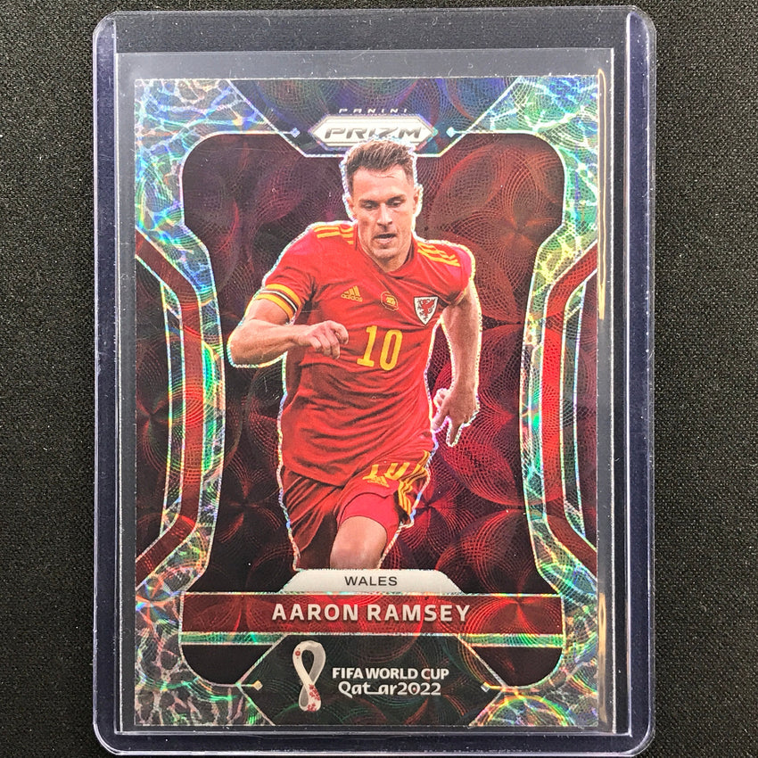 2022 Prizm FIFA World Cup Qatar AARON RAMSEY Choice Elephant SSP #295