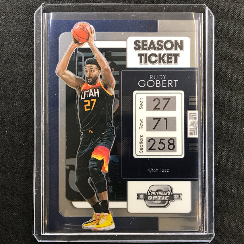 2021-22 Contenders Optic RUDY GOBERT Season Ticket Base #84