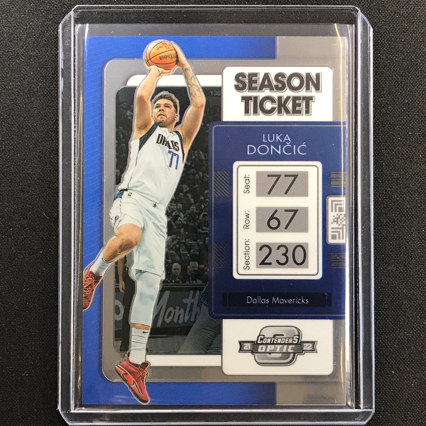 2021-22 Contenders Optic LUKA DONCIC Season Ticket Base #86