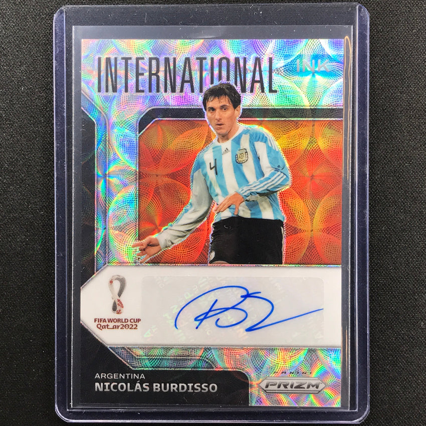 2022 Prizm FIFA World Cup Qatar NICOLAS BURDISSO Choice International Auto #NBO