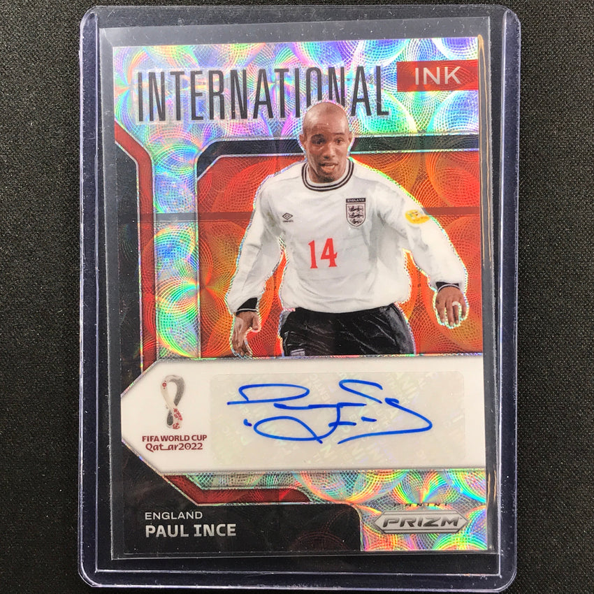 2022 Prizm FIFA World Cup Qatar PAUL INCE Choice International Ink Auto #PI