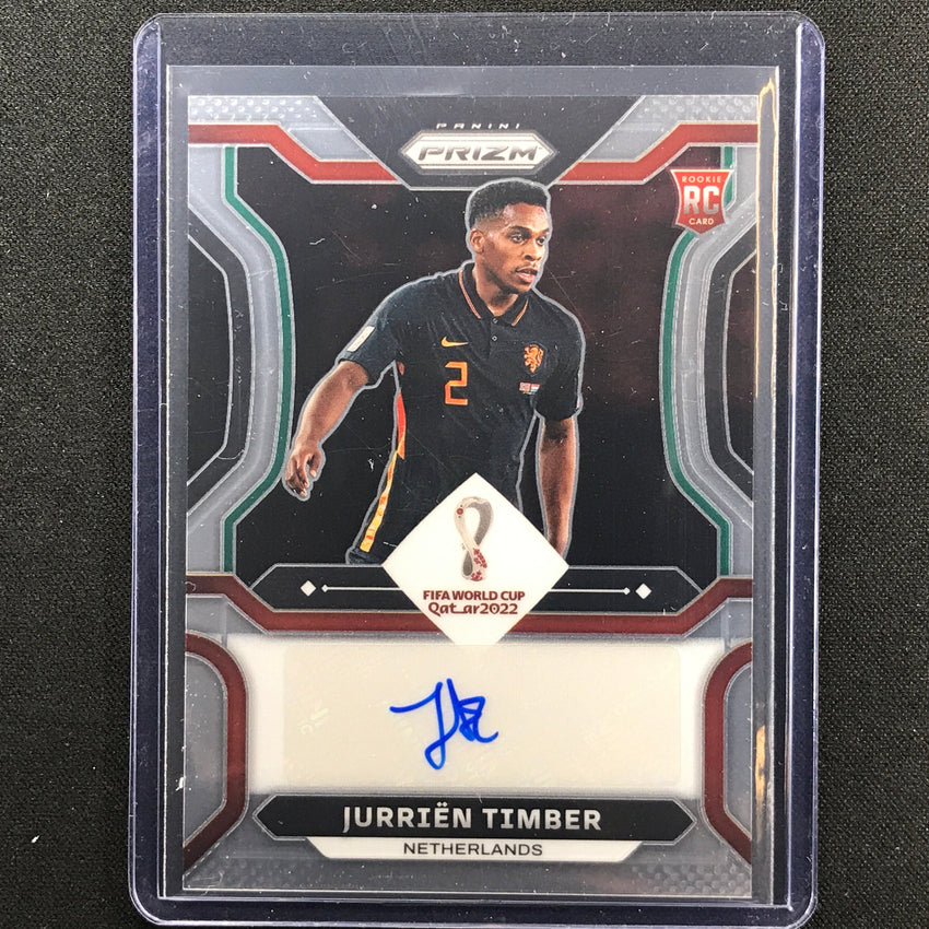 2022 Prizm Fifa World Cup Qatar Jurrien Timber Rookie Signatures Auto No Jtb B