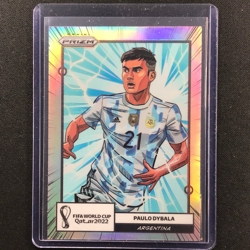 2022 Prizm FIFA World Cup Qatar PAULO DYBALA Manga SSP #8