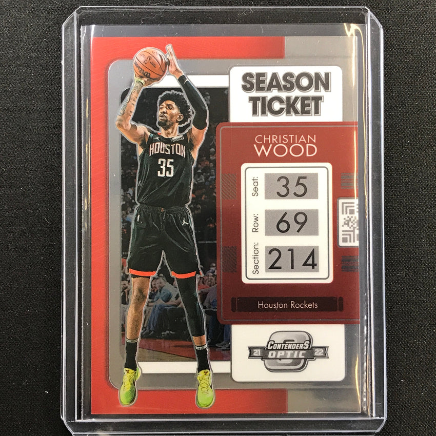 2021-22 Contenders Optic CHRISTIAN WOOD Season Ticket Base #89