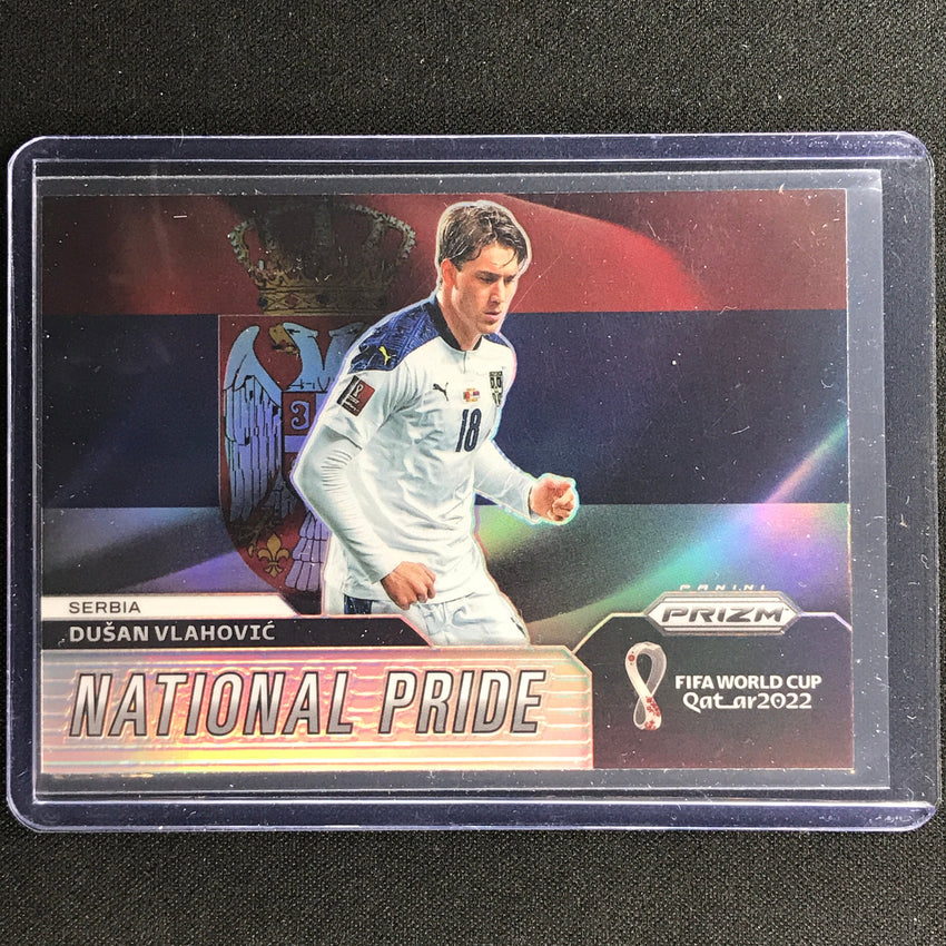 2022 Prizm FIFA World Cup Qatar DUSAN VLAHOVIC National Pride SSP #24