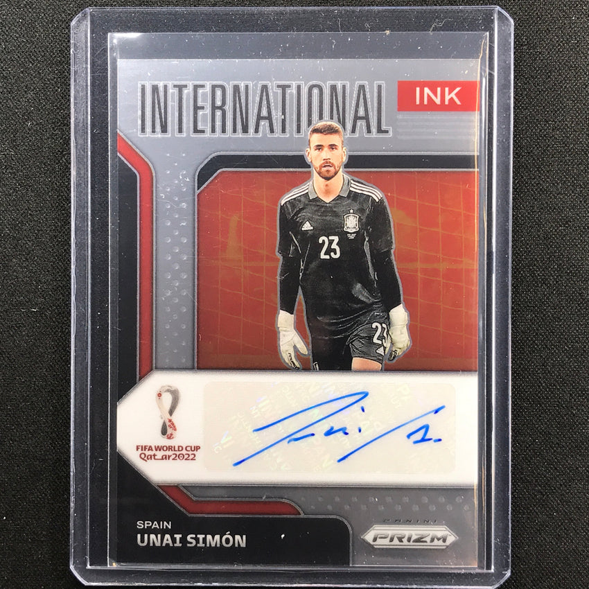 2022 Prizm Fifa World Cup Qatar Unai Simon International Ink Auto No Us B