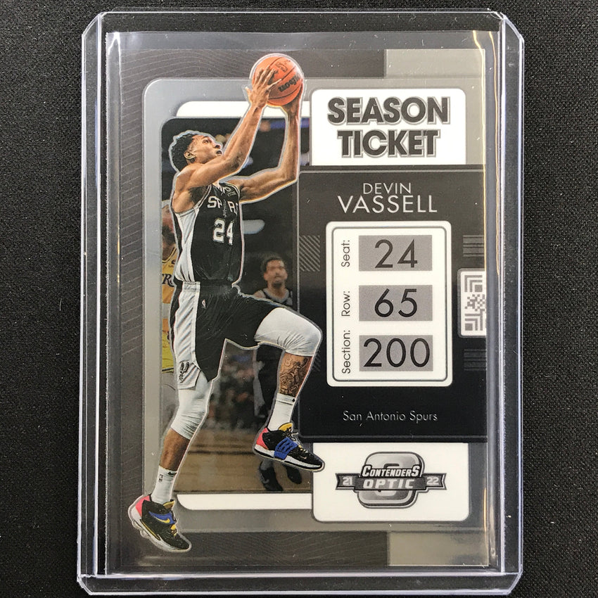 2021-22 Contenders Optic DEVIN VASSELL Season Ticket Base #100